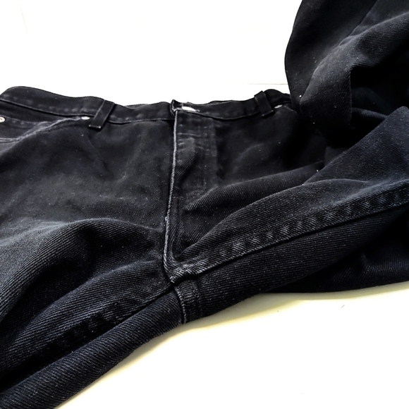 George men's regular black jeans Size: 38X30 - Picture 4 of 5